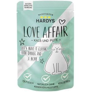 Hardys Love Affair kalf en kalkoen natvoer kat (zakjes)