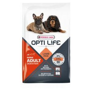 2 x 7,5 kg Opti Life Mini Adult Digestion hondenvoer