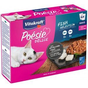 Vitakraft Poésie Délice met vis natvoer kat multipack (6 x 85 g)