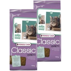 2 x 10 kg Versele Laga Classic Variety Kat 4 mix kattenvoer