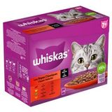 Whiskas 7+ Classic Selectie in saus multipack (12 x 85 g)