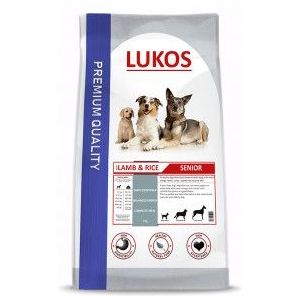 2 x 12 kg Lukos Senior met lam & rijst - premium hondenvoer