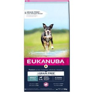 12 kg Eukanuba Adult met eend graanvrij hondenvoer
