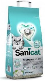 Sanicat Clumping White Cotton Fresh kattenbakvulling