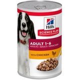 Hill's Adult met kip nat hondenvoer (blik 370 gr)