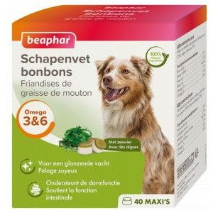 Beaphar Schapenvet bonbons met zeewier voor de hond