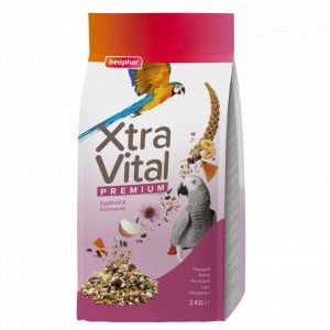 2 x 3 kg Beaphar Xtra Vital papegaaienvoer