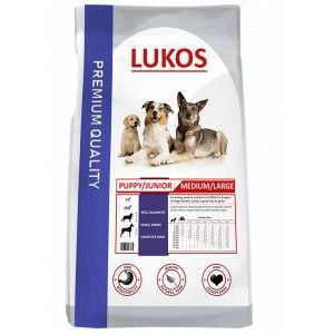 1 kg Lukos Puppy & Junior Medium/Large - premium hondenvoer