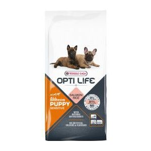 2 x 2,5 kg Opti Life Puppy Sensitive All Breeds hondenvoer