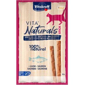 Vitakraft Vita Naturals Stick met zalm kattensnack (4 st.)