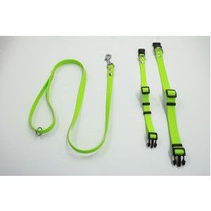 Halsband of looplijn Luca anti-slip rubber lime