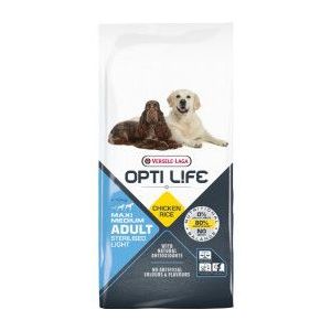 12,5 kg Opti Life Adult Sterilised Light Medium/Maxi hondenvoer
