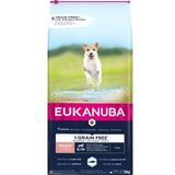 12 kg Eukanuba Senior Small & Medium met oceaanvis graanvrij hondenvoer