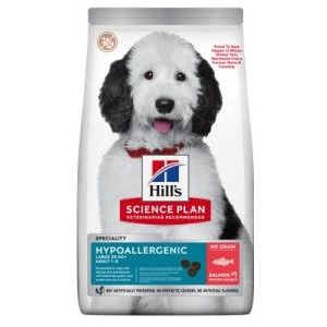 2 x 14 kg Hill's Adult Large Hypoallergenic hondenvoer met zalm