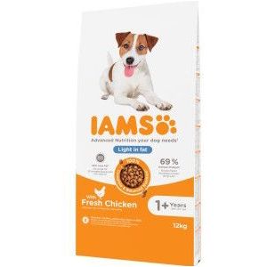 2 x 12 kg Iams for Vitality Adult Light hondenvoer