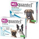 Hond 5+ kg 4 tabletten Milquantel ontwormingstabletten voor de hond