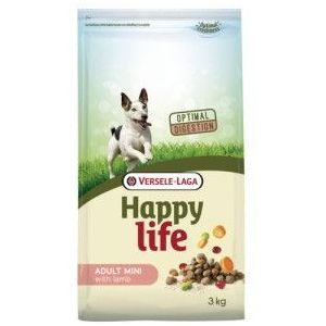 3 kg Happy Life Adult Mini met lam hondenvoer