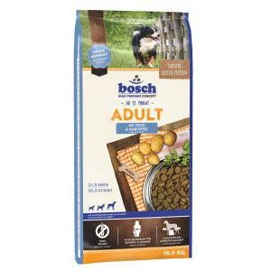 15 kg + 3 kg gratis Bosch Adult met vis & aardappel hondenvoer