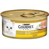 Gourmet Gold Mousse met kip kattenvoer (blik 85 g)