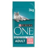 3 kg Purina One Adult met zalm kattenvoer