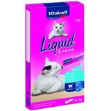 Vitakraft Liquid Snacks met zalm kattensnack (6 x 15g)