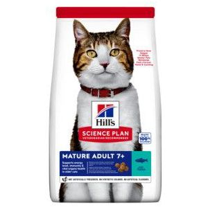 3 x 1,5 kg Hill's Mature Adult 7+ met tonijn kattenvoer