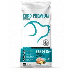 12 kg Euro Premium Grainfree Adult High Energy+ Chicken & Potato hondenvoer