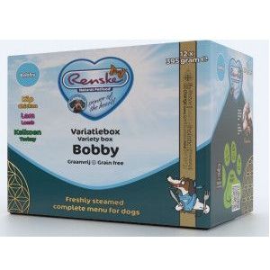 Renske Variatiebox Bobby Vers Gestoomd graanvrij hondenvoer (12x395 g)