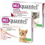 Kat 2+ kg 4 tabletten Milquantel ontwormingstabletten voor de kat