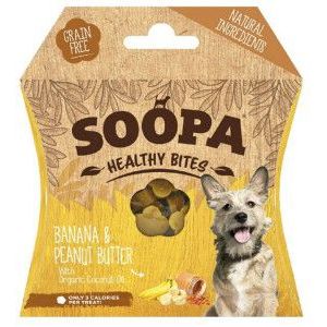 Soopa Bites met banaan & pindakaassmaak hondensnack (50 gram)
