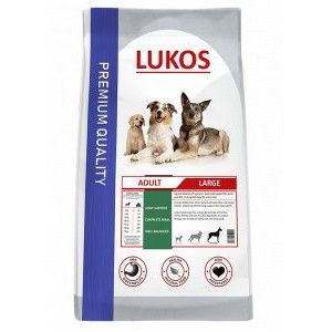 2 x 12 kg Lukos Adult Large - premium hondenvoer