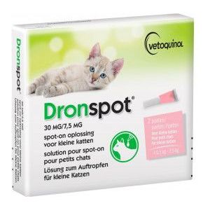 Dronspot 30 mg/7,5 mg Spot-on oplossing voor katten (0,5 - 2,5 kg)