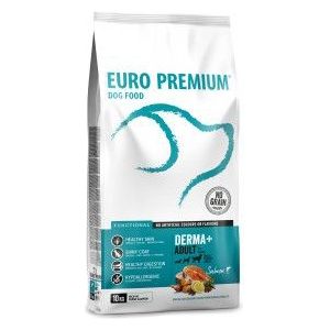 2 x 2 kg Euro Premium Grainfree Adult Derma+ Salmon & Potato hondenvoer