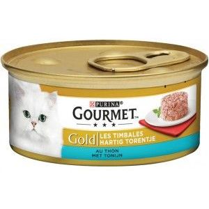 Gourmet Gold Hartig Torentje met tonijn natvoer kat (24x85 g)