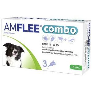 Amflee Combo Spot-On 134 mg hond M 10 - 20 kg