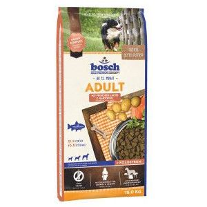 15 kg + 3 kg gratis Bosch Adult met zalm & aardappel hondenvoer