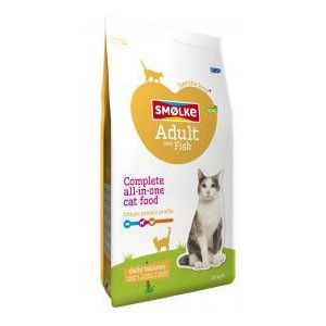 10 kg Smølke Adult met vis kattenvoer