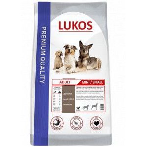 2 x 4 kg Lukos Adult Mini/Small - premium hondenvoer