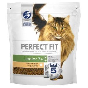 2 x 1,4 kg Perfect Fit Senior 7+ met kip kattenvoer