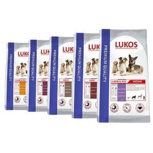 Adult Medium 1 kg Lukos Premium hondenvoer probeerverpakkingen