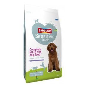 2 x 3 kg Smølke Sensitive eend hondenvoer