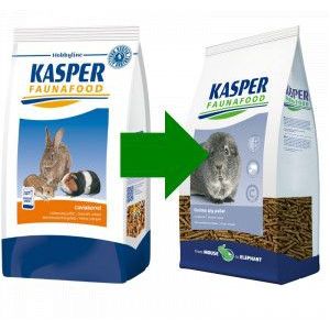 2 x 4 kg Kasper Faunafood Guinea Pig caviavoer (pellet)
