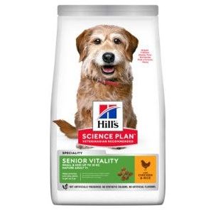 2 x 1,5 kg Hill's Mature Adult Senior Vitality Small & Mini met kip hondenvoer
