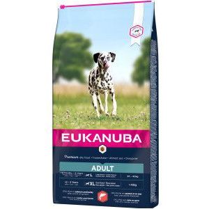 2 x 12 kg Eukanuba Adult Large met zalm & gerst hondenvoer