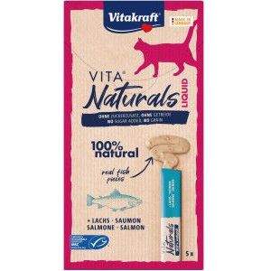 Vitakraft Vita Naturals Liquid kattensnack met zalm (5 st.)