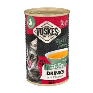 Voskes Drinks met kip kattensnack (135 ml)