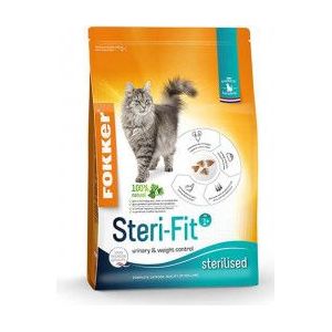 2 x 10 kg Fokker Steri-Fit kattenvoer