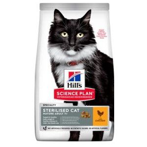 2 x 3 kg Hill's Mature Adult Sterilised Cat met kip kattenvoer