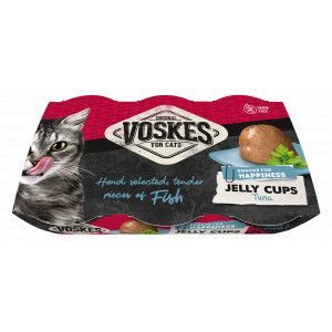 Voskes Jelly Cups tonijn kattensnack (6x25 g)