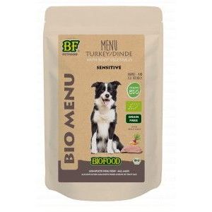 BF Petfood Biofood Organic Bio Menu Sensitive kalkoen natvoer hond (150 g)